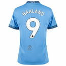 Manchester City De Haaland 9 Home 2024/25 Patches UCL UEFA Foundation (Official Printing)