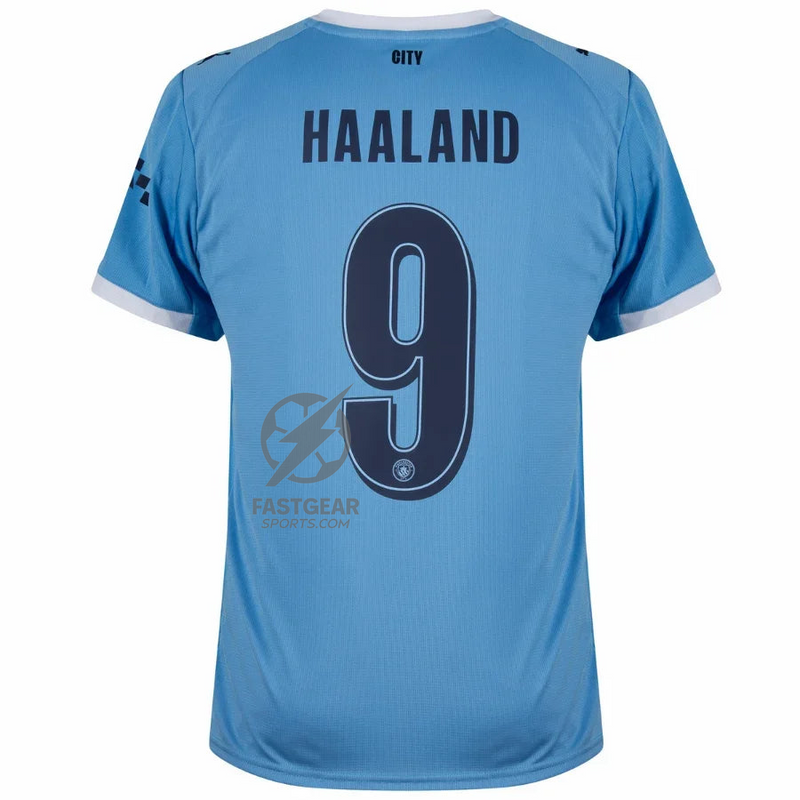 Manchester City Home Haaland 9 Fan Jersey 2025/26