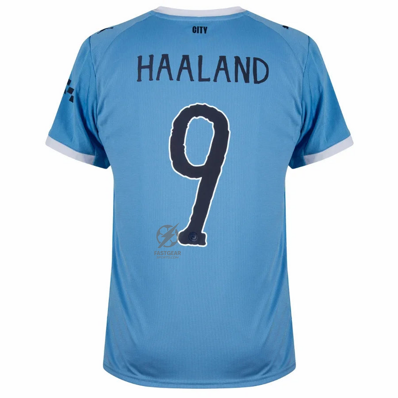 Manchester City Home Haaland 9 Fan Jersey 2025/26