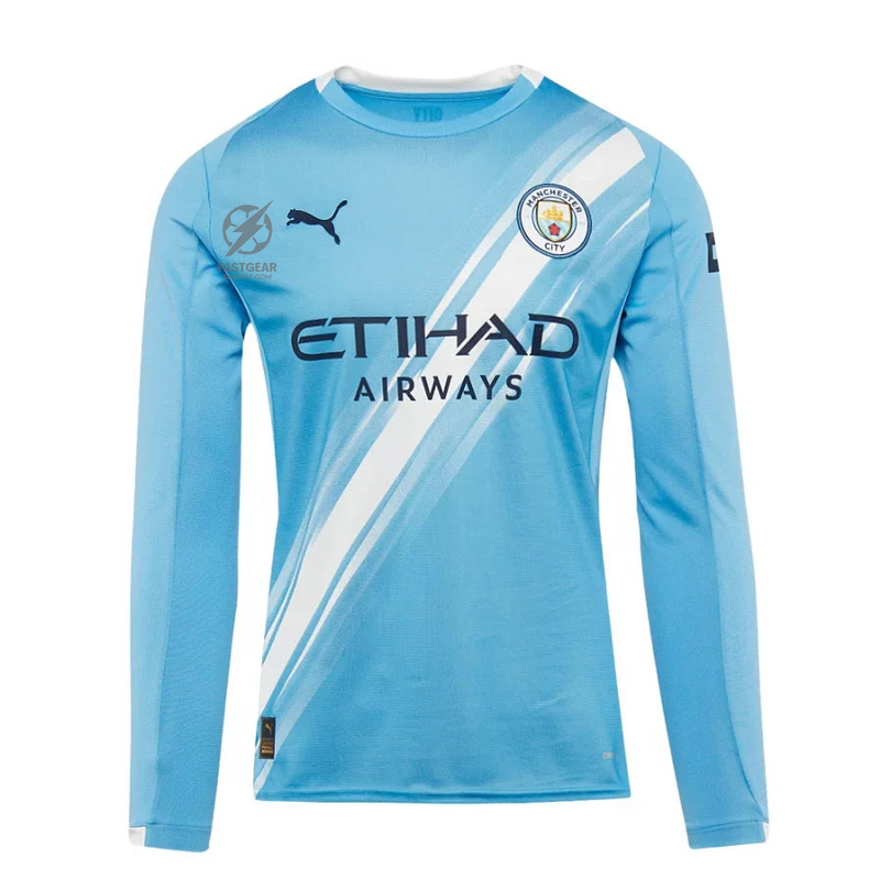 Manchester City Home Long Sleeve Fan Jersey 2025/26
