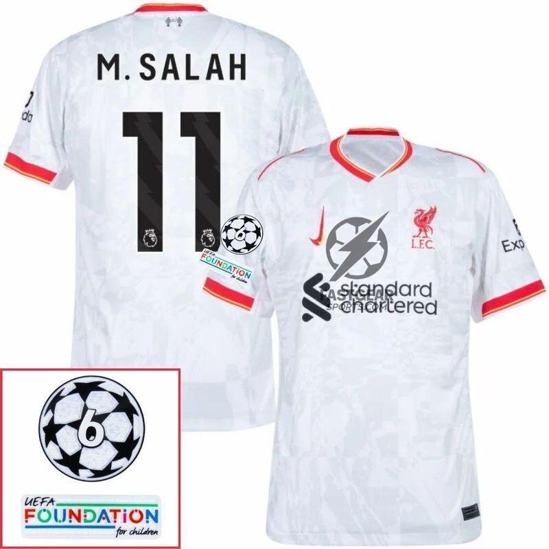 Liverpool Away 2024/25 Patches UCL UEFA Foundation (Official Printing)
