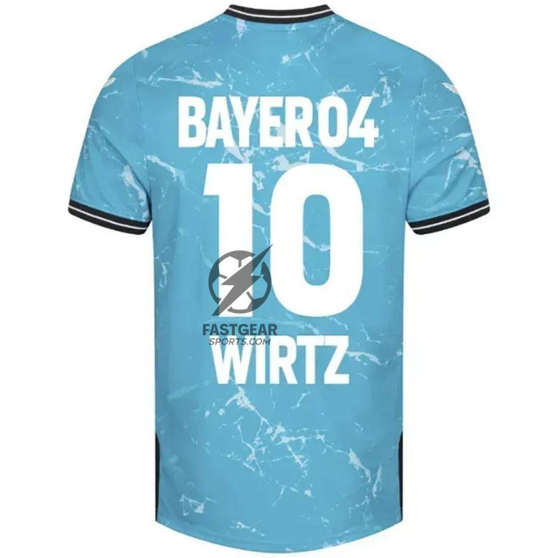 Bayer 04 Leverkusen Third Fan Jersey 2024/25 Patches UCL UEFA Foundation (Official Printing)