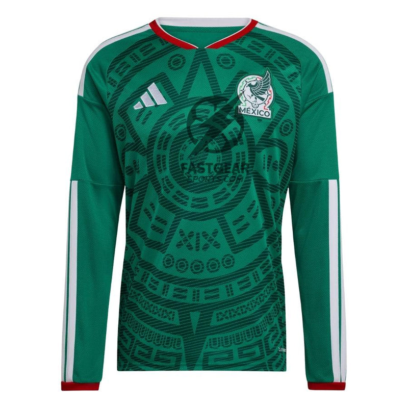 Mexico Home Fan Jersey Long Sleeve Shirt 2026 World Cup