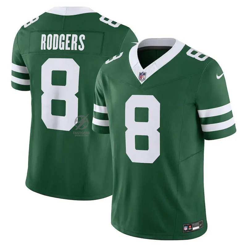 NFL New York Jets Green Aaron Rodgers 8 Legacy