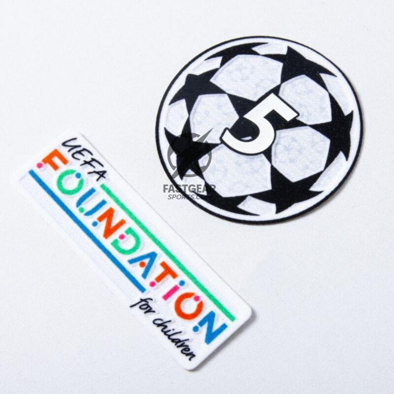 Barcelona Pedri 8 Home 2024/25 Patches UCL UEFA Foundation (Official Printing)