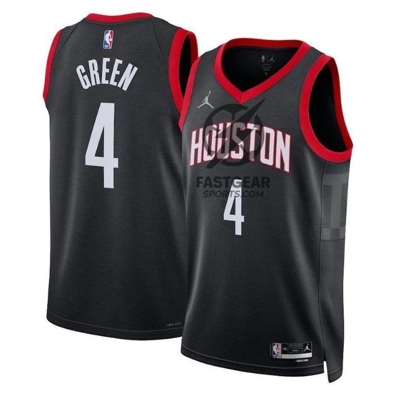 Jalen Green Houston Rockets 2023 Statement Edition Oro NBA Jersey - Black