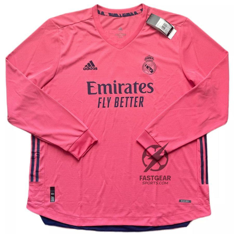 Real Madrid Away Long Sleeve Fan Jersey 2020/21 Vini Jr. 20