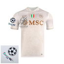 Napoli Away Fan Jersey 2025/26 Patches UCL + 10th Anniversary UEFA.