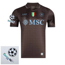 Napoli Third Fan Jersey 2025/26 Patches UCL + 10th Anniversary UEFA.