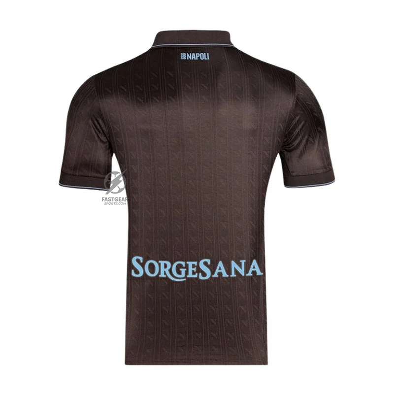 Napoli Third Fan Jersey 2025/26 Patches UCL + 10th Anniversary UEFA.