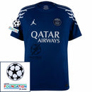 Paris Saint-Germain Fan Jersey Fourth Jordan 2024/25 Patches UCL UEFA Foundation (Official Printing)