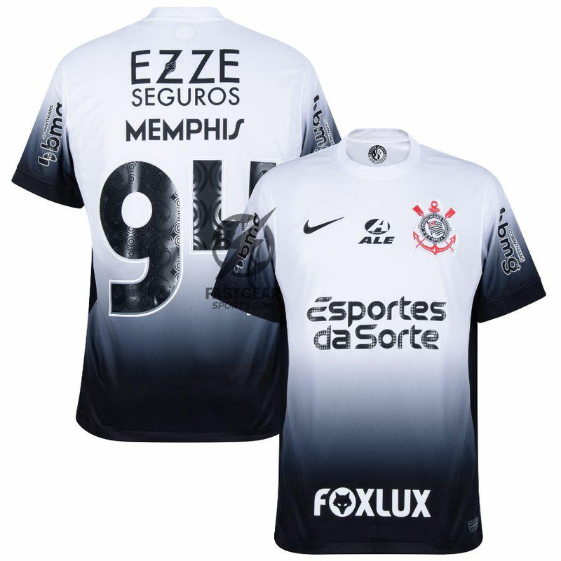 Corinthians Home Fan Jersey 2024/25 Full Sponsor (Official Printing)