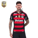 Flamengo Home Fan Jersey 2025/26 Patch and Sponsorships Official Printing