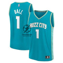 LaMelo Ball Charlotte Hornets Fanatics Branded unisex 23/24 Fast Break NBA Jersey - Teal - City Edition