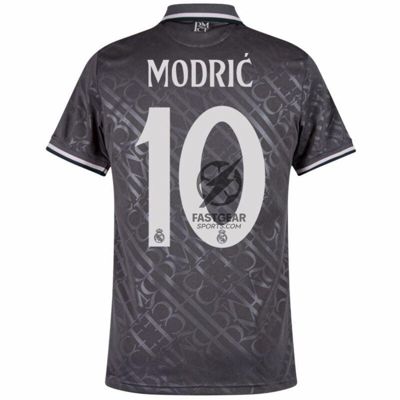 Real Madrid Third Fan Jersey 2024/25 Patches UCL UEFA Foundation (Official Printing)