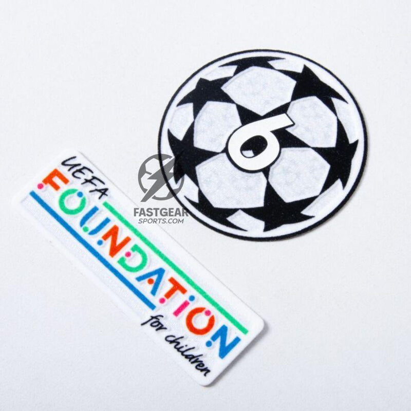 Liverpool Darwin 9 Home 2024/25 Patches UCL UEFA Foundation (Official Printing)