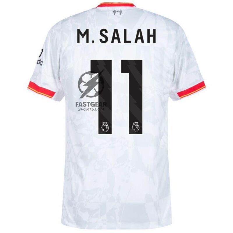 Liverpool Mohamed Salah 11 Away 2024/25 Patches UCL UEFA Foundation (Official Printing)