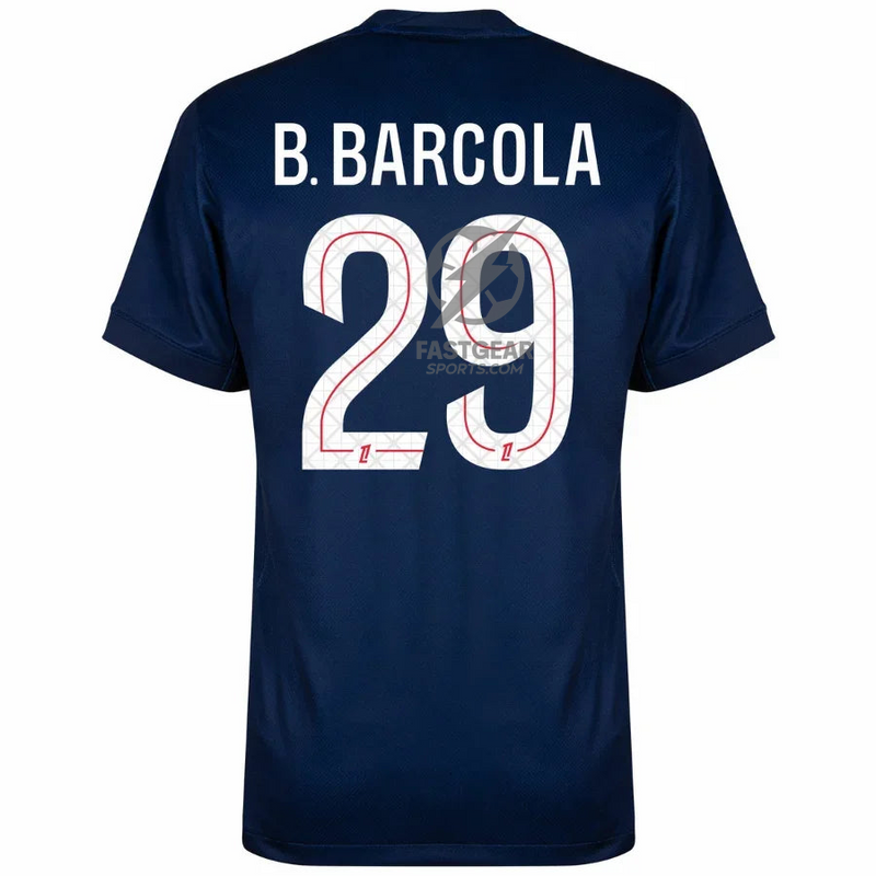 PSG Barcola 29 Home Fan Jersey 2025/26