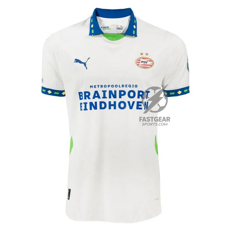 PSV Eindhoven Fan Jersey Third 2024/25 Patches UCL UEFA Foundation (Official Printing)