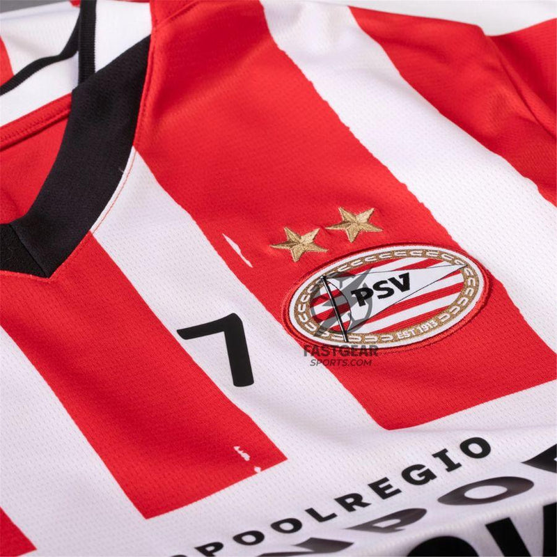 PSV Eindhoven Fan Jersey Home 2024/25 Patches UCL UEFA Foundation (Official Printing)