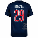 Paris Saint-Germain Barcola 29 Fan Jersey Home 2024/25 Patches UCL UEFA Foundation (Official Printing)