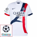 Paris Saint-Germain Fan Jersey Away 2024/25 Patches UCL UEFA Foundation (Official Printing)