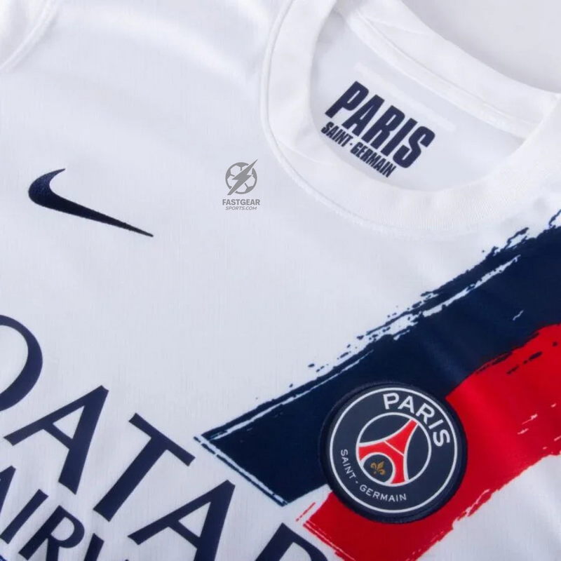 Paris Saint-Germain Fan Jersey Away 2024/25 Patches UCL UEFA Foundation (Official Printing)