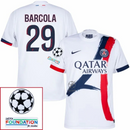Paris Saint-Germain Fan Jersey Away 2024/25 Patches UCL UEFA Foundation (Official Printing)