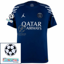 Paris Saint-Germain Fan Jersey Fourth Jordan 2024/25 Patches UCL UEFA Foundation (Official Printing)
