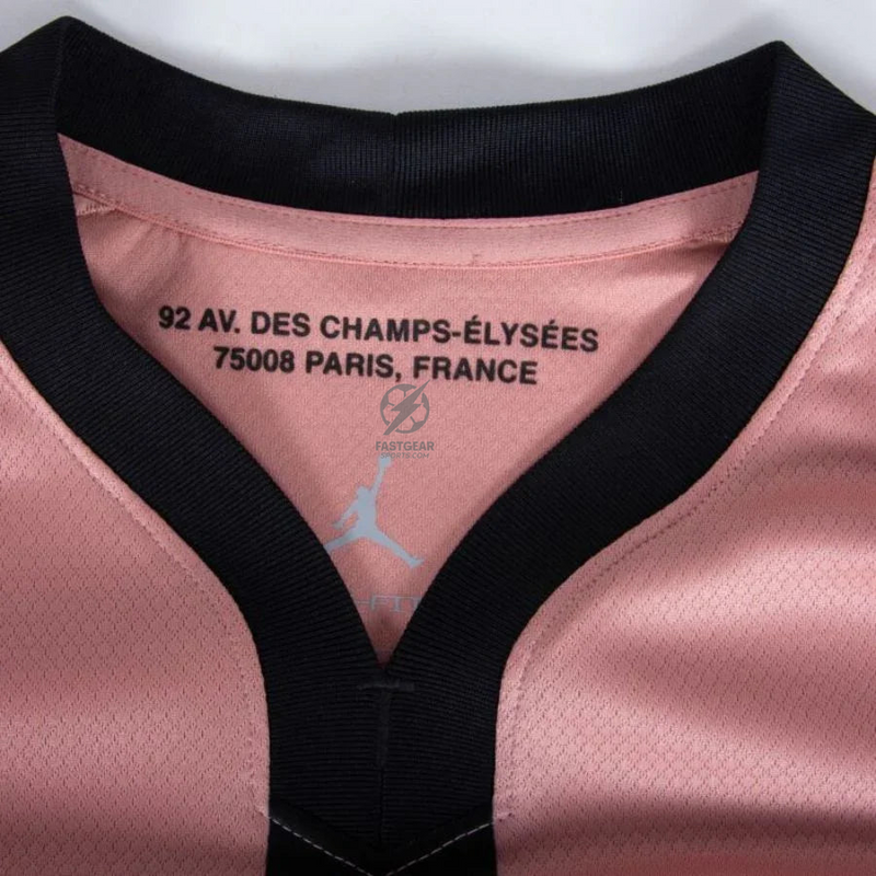 Paris Saint-Germain Kvaratskhelia 7 Fan Jersey Third Jordan 2023/24 Patches UCL UEFA Foundation (Official Printing)