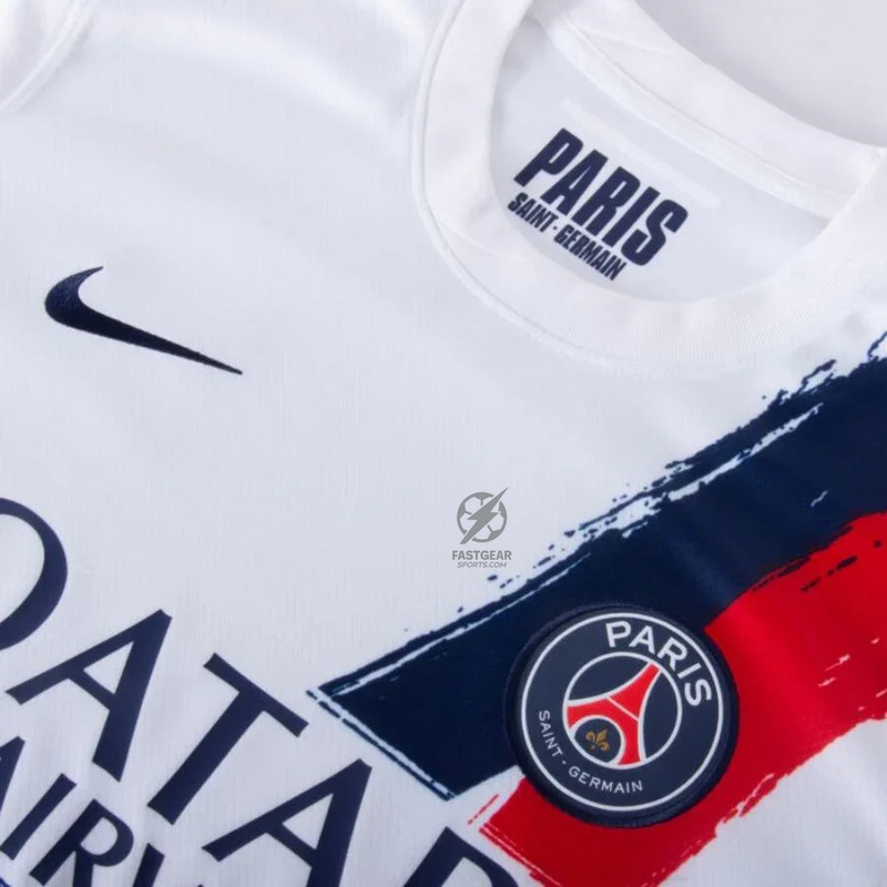 Paris Saint-Germain O.DEMBELE 10 Fan Jersey Away 2024/25 Patches UCL UEFA Foundation (Official Printing)