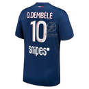 Paris Saint-Germain O.DEMBELE 10 Fan Jersey Home 2024/25 Patches UCL UEFA Foundation (Official Printing)