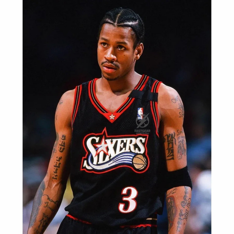 Philadelphia 76ers Allen Iverson 2000-01 Edition NBA Jersey - Black