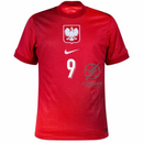 Poland Lewandowski 9 Away Fan Jersey 2024/25