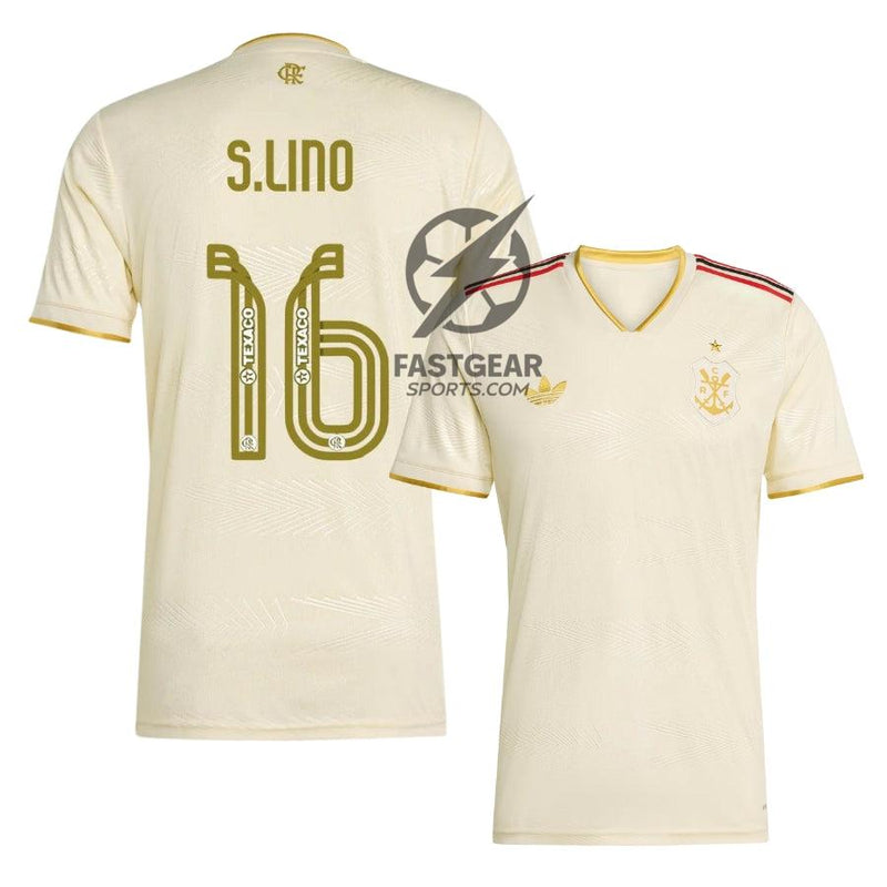 Flamengo Third Samuel Lino 16 Fan Jersey 2025/26 Official Printing