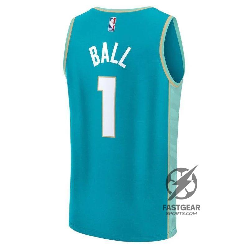 LaMelo Ball Charlotte Hornets Fanatics Branded unisex 23/24 Fast Break NBA Jersey - Teal - City Edition