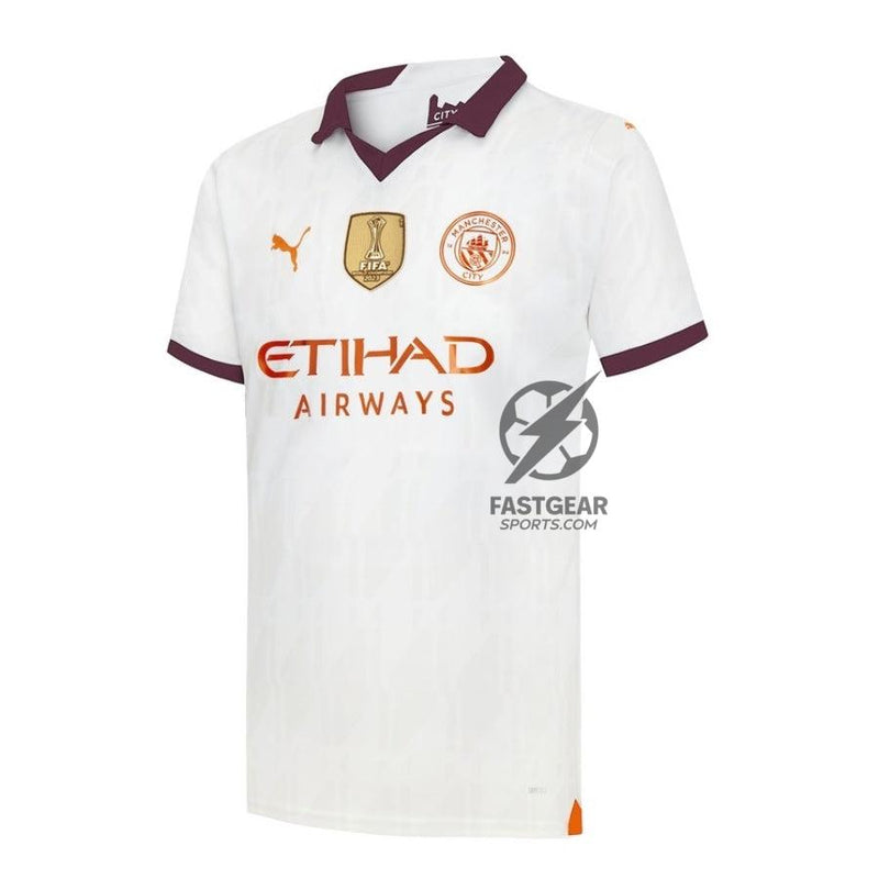Manchester City Away  Jersey 2023/24 Patch World Cup