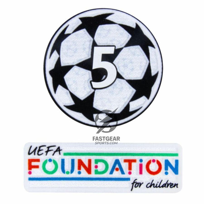 Barcelona Raphinha 11 Home 2024/25 Patches UCL UEFA Foundation (Official Printing)