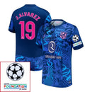 Atlético Madrid Julián Alvarez 19 Third Fan Jersey 2024/25 Patches UCL UEFA Foundation (Official Printing)