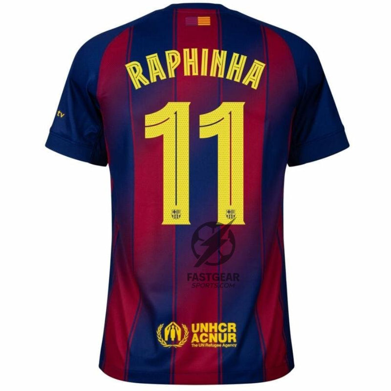 Barcelona Home Raphinha 11 Home Fan Jersey 2025/26