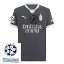 AC Milan Rafa Leão Third Fan Jersey 2024/25 Patches UCL UEFA Foundation (Official Printing)
