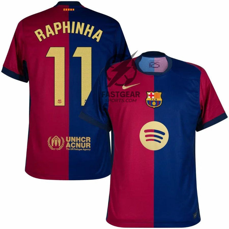 Barcelona Raphinha 11 Home Fan Jersey 2024/25