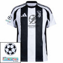 Juventus Yldiz 10 Home 2024/25 Patches UCL UEFA Foundation (Official Printing)