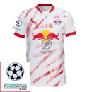 RB Leipzig Fan Jersey Home 2024/25 Patches UCL UEFA Foundation (Official Printing)