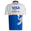 RB Vcarb F1 Team Hugo Boss Quarter-Zip Polo - Royal/White Formula 1 F1 Formula One