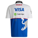 RB Vcarb F1 Team Hugo Boss Quarter-Zip Polo - Royal/White Formula 1 F1 Formula One