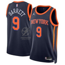 RJ Barrett New York Knicks 2023 NBA Jersey - Statement Edition - Navy