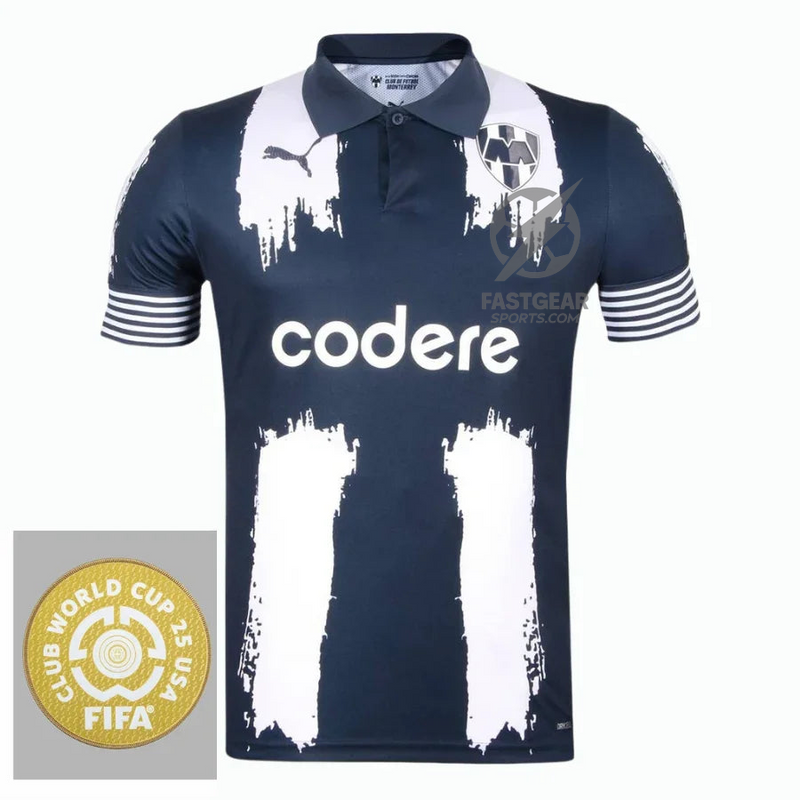 Rayados Monterrey Home Fan Jersey 2025/26 Patch Club World Cup