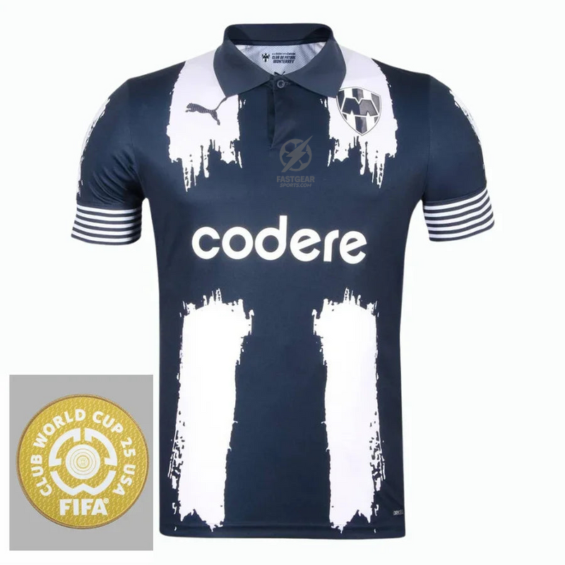 Rayados Monterrey Home Fan Jersey 2025/26 Patch Club World Cup