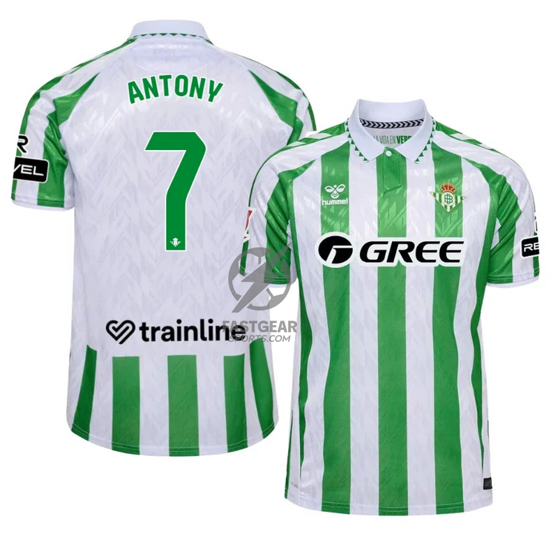 Real Betis Antony 7 Home Fan Jersey 2024/25